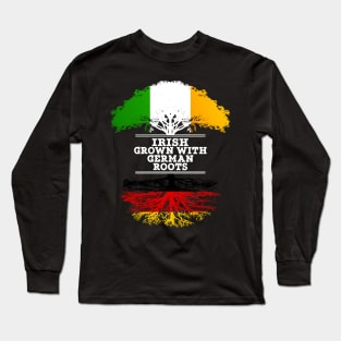 Irish Grown With German Roots - Gift for German With Roots From Germany Long Sleeve T-Shirt